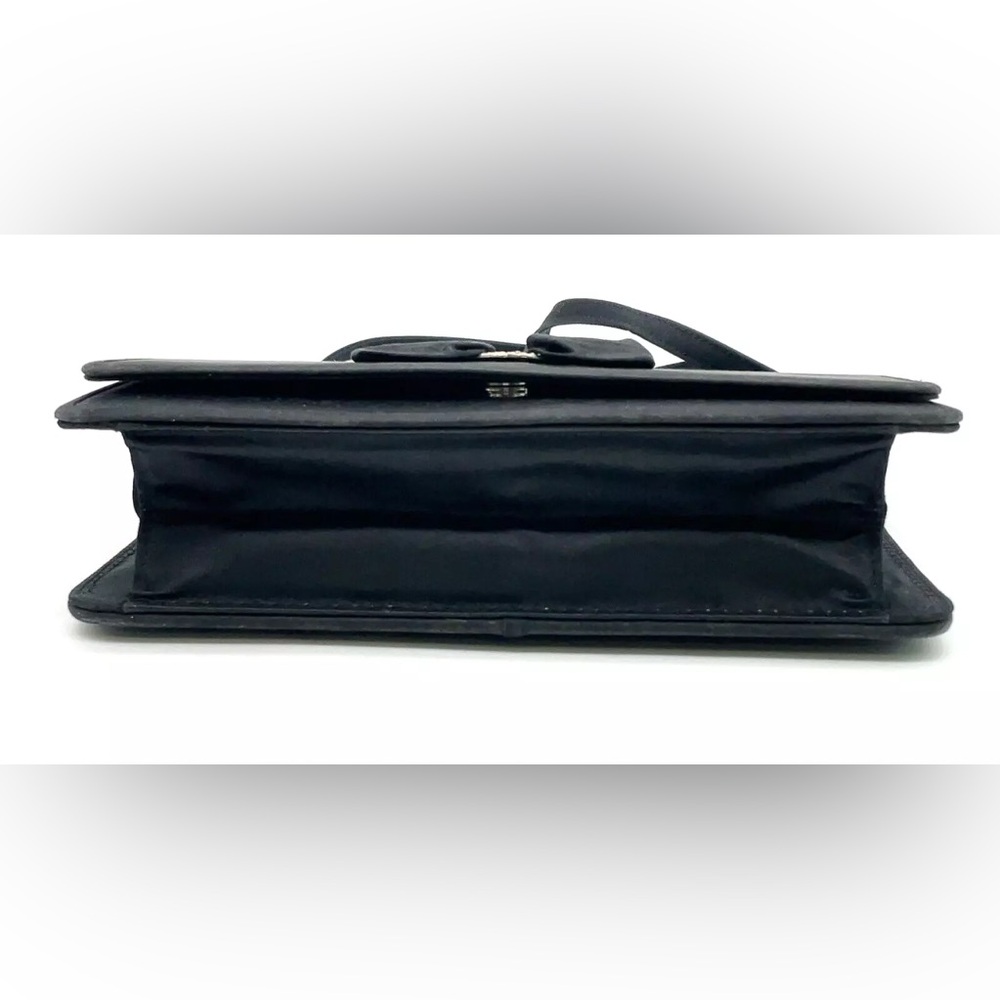 Authentic Gucci Vintage Satin Black Ribbon Rhinestone Shoulder Bag - Picture 5 of 17